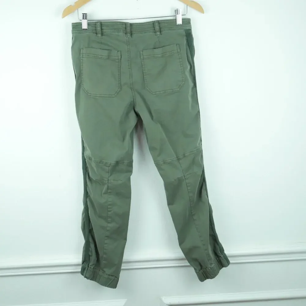 By Anthropologie 4 Pants Olive Drab Crop Jogger Gorpcore‎ Military Utility Boho